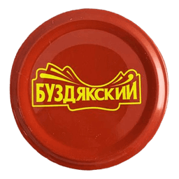 Крышка D-58 мм металлич винтовая Красная с надписью для стеклобанок