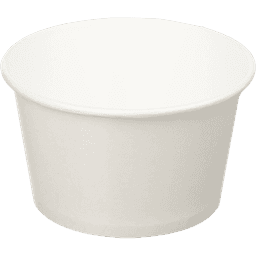 Контейнер/салатник/супница бумажный круглый 500 мл OSQ Round Bowl D-100 мм БЕЛЫЙ, для супов и мороженого, без крышки