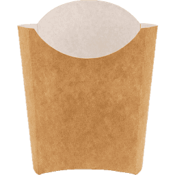 Коробка для картофеля фри 120 г 02 FRY L Pure Kraft 126*50*135 мм OSQ FRY L