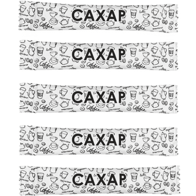 Сахар в стике 5г/10кг (2000 шт.кор) БЛ, Белый