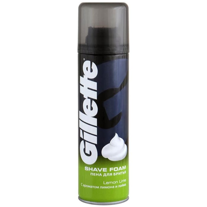 Пена для бритья 200 мл "Gillette", Аромат Лимона и Лайма Пена для бритья 200 мл "Gillette", Аромат Лимона и Лайма